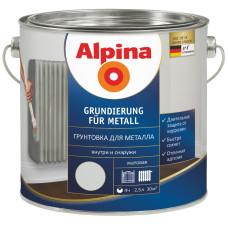 Грунтовка антикорозійна для металу Alpina Grundierung fur Metall 0,75л Грунтовка антикорозійна для металу Alpina Grundierung fur Metall 0,75л