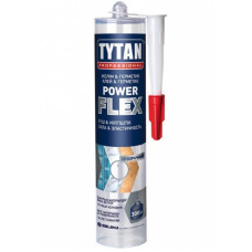 Клей герметик Tytan POWER FLEX 290мл безбарвний Клей герметик Tytan POWER FLEX 290мл безбарвний
