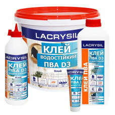 Клей LACRYSIL ПВА D3 білий 10кг