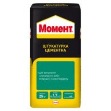 Штукатурка цементна Момент 25кг Штукатурка цементна Момент 25кг