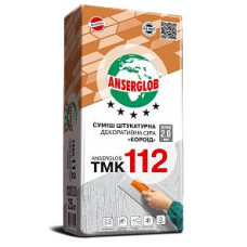 Штукатурка Anserglob ТМК 112 Короїд 2,5мм (сіра) 25кг