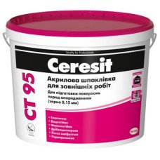 Шпаклівка фасадна акрилова Ceresit СТ95 (0,15мм) 10л