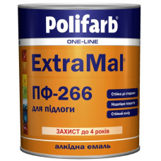 Емаль алкідна для підлоги Polifarb ExtraMal ПФ-266 жовто-коричневий 2,7 кг