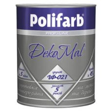 Антикорозійна алкідна ґрунтовка Polifarb DekoMal ГФ-021 червоно-коричневий 2,7 кг Антикорозійна алкідна ґрунтовка Polifarb DekoMal ГФ-021 червоно-коричневий 2,7 кг
