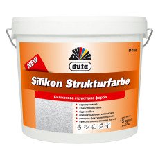 Фарба структурна силіконова Silikon Strukturfarbe Dufa D 10s 15кг Фарба структурна силіконова Silikon Strukturfarbe Dufa D 10s 15кг