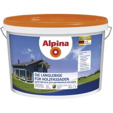 Фарба універсальна акрилова для дерева Alpina Die Langlebige fur Holzfassaden B1 10л Фарба універсальна акрилова для дерева Alpina Die Langlebige fur Holzfassaden B1 10л