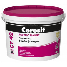Акрилова фарба Ceresit СТ42 3л ACRYLIC ELASTIC Акрилова фарба Ceresit СТ42 3л ACRYLIC ELASTIC