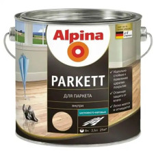 Лак алкідний паркетний посилений поліуретаном Alpina Parkett SM шовковисто-матовий 2,5л