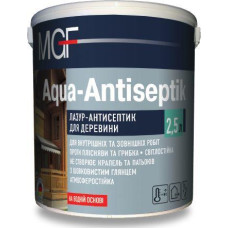 Просочення для дерева MGF AQUA-ANTISEPTIK 0,75л кол. Білий Просочення для дерева MGF AQUA-ANTISEPTIK 0,75л кол. Білий