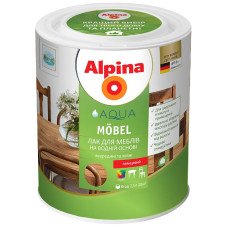 Лак меблевий Alpina Aqua Mobel /глянц. 2,5л