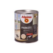 Лак паркетный алкидный усиленный полиуретаном Alpina Parkett GL глянцевий 0,75л Лак паркетный алкидный усиленный полиуретаном Alpina Parkett GL глянцевий 0,75л