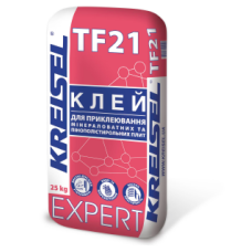 Клей для приклеювання мінераловатних та пінополістирольних плит Kreisel TF21 25кг