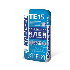 Еластичний клей для керамогранітної плитки та натурального каміння Kreisel TE15 25кг