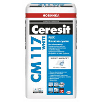 Клей для мармуру та мозайки Ceresit СМ 117 white 25кг