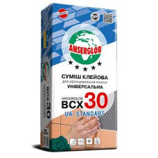 Клей для плитки Anserglob ВСХ30 25кг Клей для плитки Anserglob ВСХ30 25кг