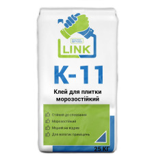 Клей для плитки морозостійкий Link K-11 25 кг Клей для плитки морозостійкий Link K-11 25 кг