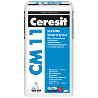 Клеюча суміш для плитки Ceresit СМ11 25кг Ceramic