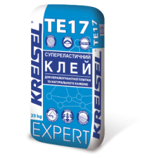Супереластичний клей для плитки та натурального каміння Kreisel TE17 25кг Супереластичний клей для плитки та натурального каміння Kreisel TE17 25кг