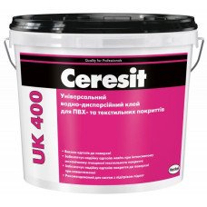 Клей для ПВХ та текстильних покриттів Ceresit UK400 4кг Клей для ПВХ та текстильних покриттів Ceresit UK400 4кг