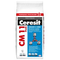 Клеюча суміш для керамограніту Ceresit СМ 11+ 5кг Ceremic Gres