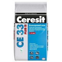 Затирка Ceresit CE33 Plus шов до 6 мм 114 сірий 2кг