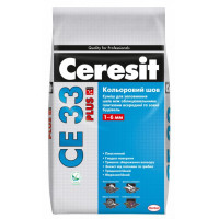 Затирка Ceresit CE33 Plus шов до 6 мм 114 сірий 2кг