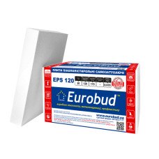 Пінопласт Eurobud EPS 120 20 кг\куб 50мм 1х1м