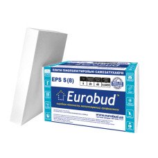Пінопласт Eurobud EPS S 8 кг\куб 100мм 1х0,5м
